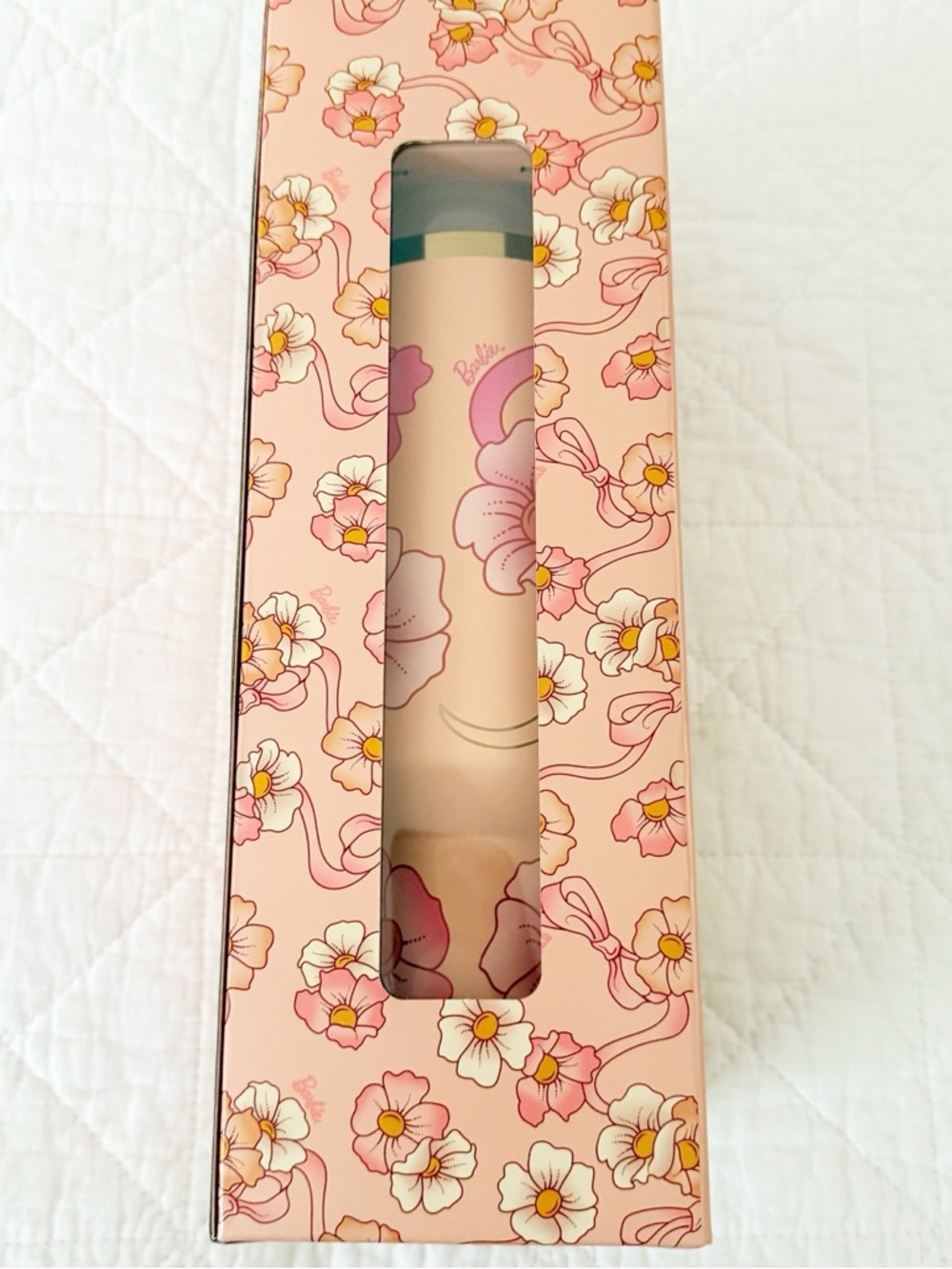 NEW Stanley x Barbie 'Just Peachy' Pink Floral Travel Tumbler - Picture 4 of 6